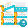 Picture of 100% Pure Cotton Dry Wipes | 1200 Count | Use Wet or Dry | Soft & Sensitive | Hypoallergenic | Extra Strong & Absorbent | Perfect for Diaper Changes, Runny Noses, Drool, Meal Time & Nursing