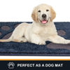 Picture of PURRUGS Dirt Trapper Door mat 33.5" x 59", Non-Skid/Slip Machine Washable Microfiber Entryway Rug, Dog Door Mat, Super Absorbent Welcome mat for Muddy Wet Shoes and Paws, Navy Blue