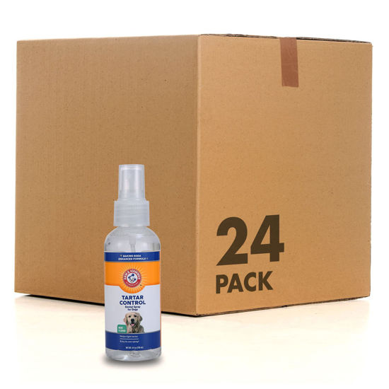 Picture of Arm & Hammer for Pets Tartar Control Dental Spray for Dogs | Dog Dental Spray Reduces Plaque & Tartar Buildup Without Brushing | Mint Flavor, 4 Ounces (Pack of 24)