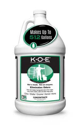 Picture of Thornell KOE Kennel Odor Eliminator Concentrate, Odor Eliminator for Strong Odors, Great for Cages, Runs, Floors & More, Pet Odor Eliminator for Home & Kennel w/Safe, Non-Enzymatic Formula, 128 oz