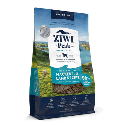 Picture of ZIWI Peak Air-Dried Dog Food - Mackerel & Lamb - All Natural, High Protein, Grain Free, Limited Ingredient w/ Superfoods (140.8oz)