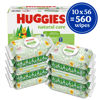 Picture of Huggies Natural Care Sensitive Baby Wipes, Unscented, Hypoallergenic, 99% Purified Water, 10 Flip-Top Packs (560 Wipes Total)