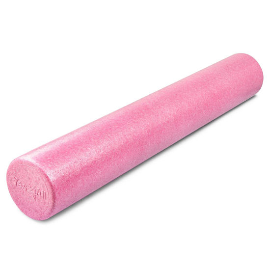 Picture of Yes4All High Density Foam Roller for Back, Variety of Sizes & Colors for Yoga, Pilates - Fuschia Rose - 36 Inches