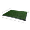 Picture of Artificial Grass Puppy Pee Pad for Dogs and Small Pets - 20x30 Reusable 4-Layer Training Potty Pad with Tray - Dog Housebreaking Supplies by PETMAKER, PET6200