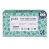 Picture of Pura Baby Wipes 12 x 60 Wipes (720 Wipes), 100% Plastic-Free & Plant Based Wipes, 99% Water, Suitable for Sensitive & Eczema-prone Skin, Fragrance Free & Hypoallergenic, EWG, Cruelty Free