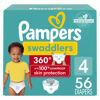 Picture of Pampers Swaddlers 360 Pull-On Diapers, Size 4, 56 Count for up to 100% Leakproof Skin Protection and Easy Changes