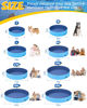 Picture of YSJILIDE Foldable Dog Pool, Portable PVC Dog Pet Swimming Pool, Collapsible Plastic Dog Bath for for Large Medium Small Dogs & Kids (XL-63"x 12" Blue)