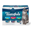 Picture of Blue Buffalo Tastefuls Flaked Wet Cat Food Variety Pack, Made with Natural Ingredients | Tuna, Chicken, Fish & Shrimp, 5.5-oz. Cans (24 Count, 8 of Each)