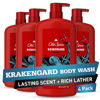 Picture of Old Spice Body Wash for Men, 3X Defense, 24/7 Shower Fresh with Long Lasting Lather, Krakengard Scent, 33.4 fl oz (Pack of 4)