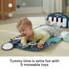 Picture of Fisher-Price Baby Playmat Kick & Play Piano Gym with Musical and Sensory Toys for Newborn to Toddler, Navy Fawn