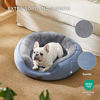 Picture of Bedsure Dog Bed for Medium Dogs - Round Washable Medium Pet Bed, Anti-Slip Donut Fluffy Plush Indoor Fur Cat Bed, 30 inches, Frost Blue