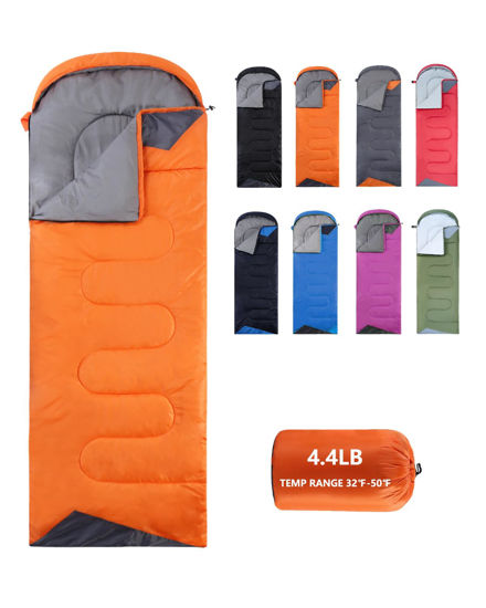 Picture of Sleeping Bags for Adults Cold Weather - 20 Degree Big&Tall Size Backpacking Lightweight Waterproof for Girls Boys Mens Teen Women for Camping Hiking Outdoor Travel Hunting with Compression Bags