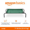 Picture of Amazon Basics Cooling Elevated Dog Bed with Metal Frame, Large, 130 x 80 x 19 cm (L x W x H), Green