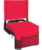 Picture of Sheenive Red Stadium Seats for Bleachers with Back Support, Padded Soft Comfy Backs and Cushion, Extremely Large and Portable