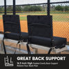 Picture of Sheenive Red Stadium Seats for Bleachers with Back Support, Padded Soft Comfy Backs and Cushion, Extremely Large and Portable