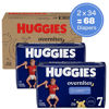 Picture of Huggies Size 7 Overnites Baby Diapers: Overnight Diapers, Size 7 (41+ lbs), 68 Ct (2 Packs of 34)