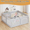 Picture of Baby Playpen Play Pens for Babies and Toddlers Baby Fence Baby Play Yards for Indoor & Outdoor with Breathable Mesh Anti-Fall Playpen