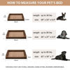 Picture of BFPETHOME Dog Beds for Large Dogs, Orthopedic Dog Bed for Medium Large Dogs,Big Waterproof Couch Dog Pet Bed with Removable Washable Cover