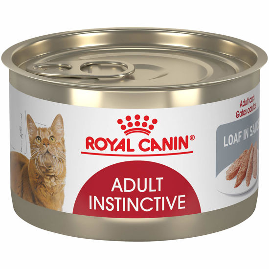 Picture of Royal Canin Feline Health Nutrition Adult Instinctive Loaf in Sauce Canned Cat Food, 5.1 oz Can (24-Count)