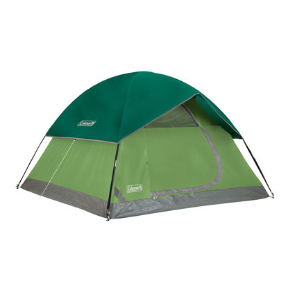 Picture of Coleman Sundome Camping Tent, Dome Tent for 2/3/4/6 Person, Quick & Easy Setup, Snag-Free Poles, with Rainfly, Wind & Rain Protection, for Camping, Festivals, Backyards, and Sleepovers