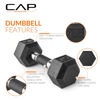 Picture of CAP Barbell Coated Dumbbell Weights with Padded Grip, Single, 10 LBS