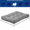 Picture of MidWest Homes for Pets Deluxe Dog Beds Super Plush Dog & Cat Beds Ideal for Dog Crates Machine Wash & Dryer Friendly, 1-Year Warranty, Gray, 24-Inch