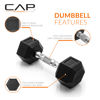 Picture of CAP Barbell 10 LB Coated Hex Dumbbell Weight, New Edition