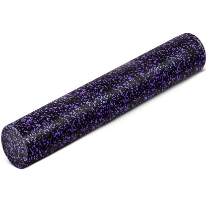 Picture of Yes4All High Density Foam Roller for Back, Variety of Sizes & Colors for Yoga, Pilates - Purple Speckled - 36 Inches