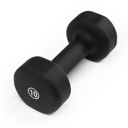 Picture of Marcy Neoprene Dumbbell, Single Piece, 10-lb, Midnight Black