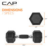 Picture of CAP Barbell Coated Dumbbell Weights with Padded Grip 10-Pound, Single