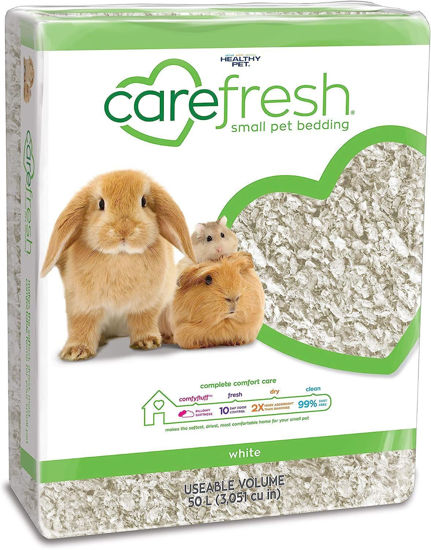 Picture of Carefresh 99% Dust-Free White Natural Paper Small Pet Bedding with Odor Control, 50 L