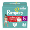 Picture of Pampers Cruisers 360 Diapers - Size 5, 56 Count, Pull-On Disposable Baby Diapers, Gap-Free Fit