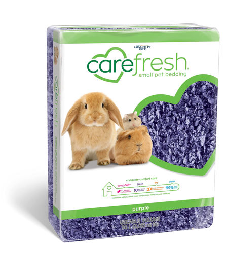 Picture of Carefresh 99% Dust-Free Playful Purple Natural Paper Small Pet Bedding with Odor Control, 50 L