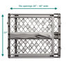 Picture of MYPET North States Paws Portable Pet Gate: 26-40" Wide. Pressure Mount. No Tools Needed. Made in USA. Dog Gate 23" Tall, Expandable, Durable Dog Gates for Doorways, Fieldstone Gray