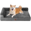 Picture of EHEYCIGA Memory Foam Orthopedic Dog Beds Large Sized Dog, Washable Dog Bed with Waterproof Lining Removable Cover, Dog Sofa Bed with Nonskid Bottom Pet Couch Bed, 36x27 Inches, Dark Grey