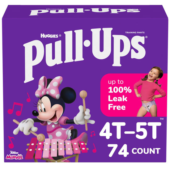 Picture of Pull-Ups Girls' Potty Training Pants, Size 4T-5T Training Underwear (38-50 lbs), 74 Count