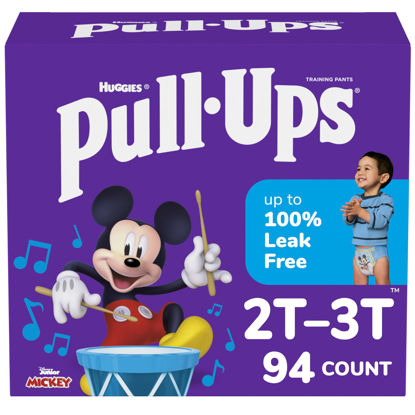 Picture of Pull-Ups Boys' Potty Training Pants, Size 2T-3T Training Underwear (16-34 lbs), 94 Count