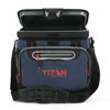 Picture of Titan Deep Freeze Cooler - 16 Can Zipperless Hardbody Cooler - Deep Freeze Insulation, HardBody Liner, and SmartShelf - Navy Blue