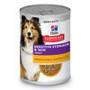 Picture of Hill's Science Diet Sensitive Stomach & Skin, Adult 1-6, Stomach & Skin Sensitivity Support, Wet Dog Food, Beef & Barley Stew, 12.5 oz Can, Case of 12