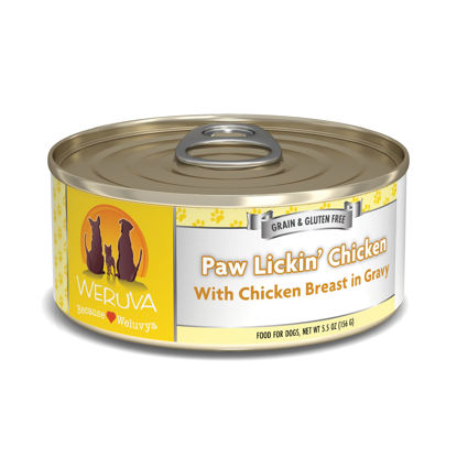 Picture of Weruva Classic Dog Food, Paw Lickin’ Chicken with Chicken Breast in Gravy, 5.5oz Can (Pack of 24)