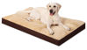 Picture of Dog Crate Bed Waterproof Deluxe Plush Dog Beds with Removable Washable Cover Anti-Slip Bottom Pet Sleeping Mattress for Large, Medium, Jumbo, Small Dogs, 47 x 29 inch, Brown