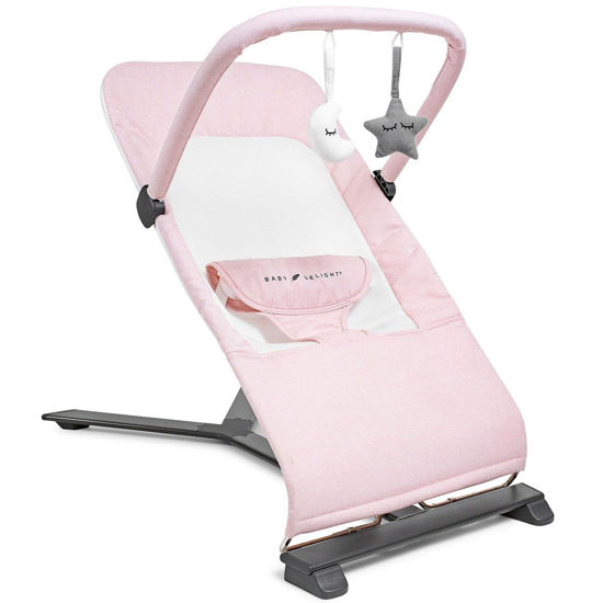 Picture of Baby Delight Alpine Deluxe Portable Bouncer | Infant | 0 - 6 Months | Peony Pink