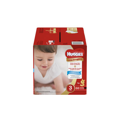 Picture of Huggies Little Snugglers Baby Diapers Size 3, 88ct