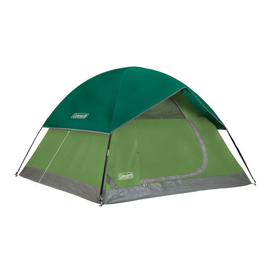 Picture of Coleman Sundome Camping Tent, Available in 2, 3, 4 or 6 Person Options, Quick Setup Snag-Free Poles, Weather Blocking Technology, Ideal for Camping, Festivals, Backyard Activities