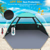 Picture of Gorich Beach Tent Sun Shelter for 3/4-5/6-7/8-10 Person with UPF 50＋ UV Protection, Lightweight & Easy Setup Beach Shade Canopy, Portable Beach Shade Tent Beach Cabana