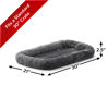 Picture of MidWest Homes for Pets Homest for Pets Bolster Dog Bed 30L-Inch Gray Dog Bed or Cat Bed w/ Comfortable Bolster | Ideal for Medium Dog Breeds & Fits a 30-Inch Dog Crate | Machine Wash & Dry