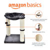 Picture of Amazon Basics Cat Tower with Hammock and Scratching Posts for Indoor Cats, 15.8 x 15.8 x 19.7 Inches, Gray