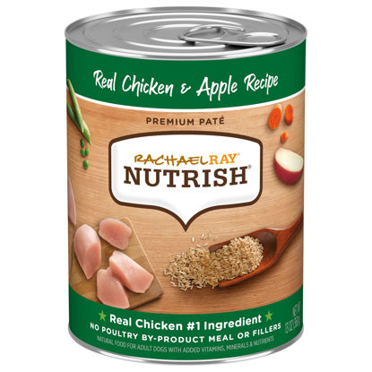 Picture of Rachael Ray Nutrish Premium Pate Wet Dog Food, Chicken & Apple, 13 Ounce Can (Pack of 12)