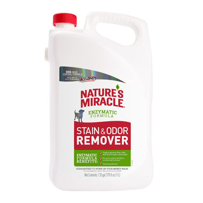 Picture of Nature's Miracle Stain and Odor Remover for Dogs, Odor Control Formula, Refill, 1.33 Gal