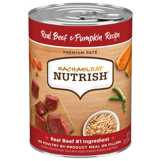 Picture of Rachael Ray Nutrish Wet Dog Food, Beef & Pumpkin, 13 Ounce Can (Pack of 12)